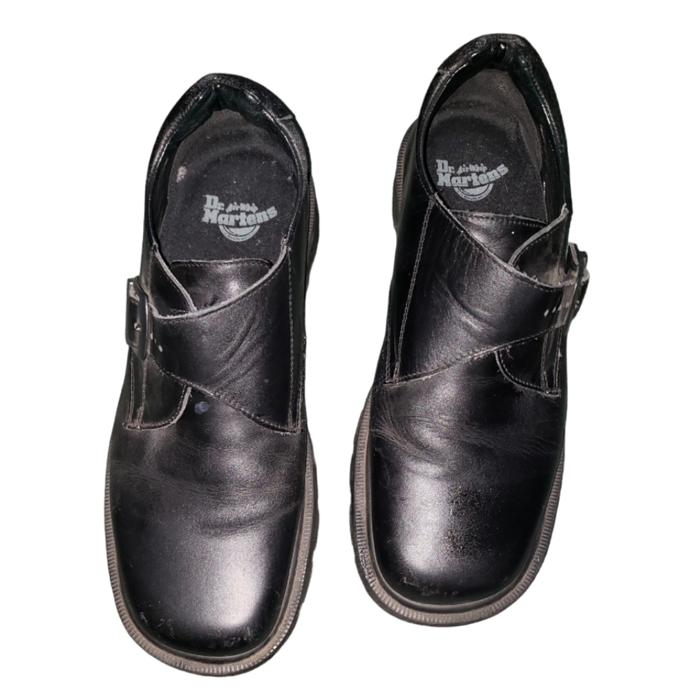 Dr Martens 1B65 Black Buckle Strap Shoe Size 10 / 11